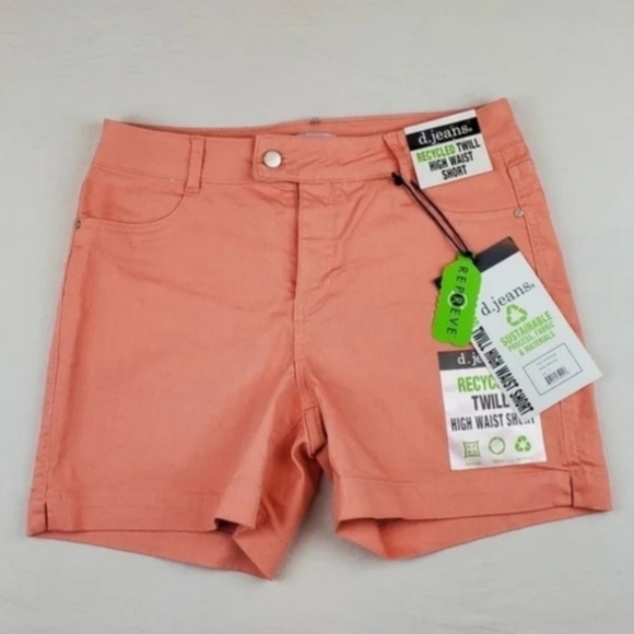 D.JEANS TWILL high waist jeans shorts - Picture 2 of 7